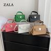 Solid Color Popular Fashion Love Hardware Spring New Simple Trend Casual Shoulder Crossbody Small Square Bag Woman