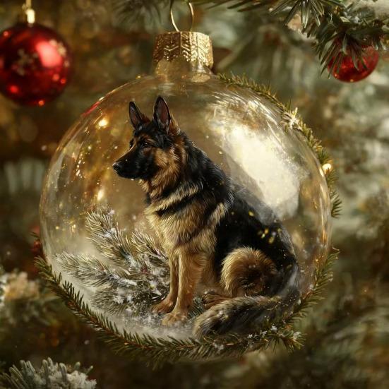 3D Животное Рождественский Шар Орнамент Смешная Собака/Кошка/Черепаха Подвесное Украшение Прозрачный Пластиковый Рождественский Шар Орнамент для Зимнего Праздничного Украшения Дерева