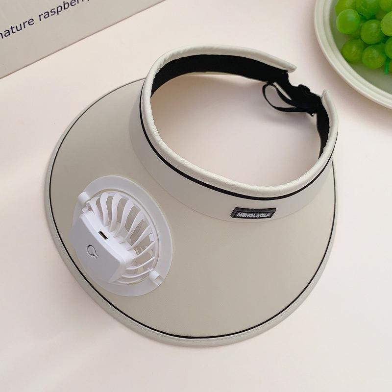 Breathable Cooling Fan Hat Sunscreen Fan Sun Visor Hat Fishing Hat Cooling Peaked Cap Hat Usb Charging Hat Fan For Sport Sunhat