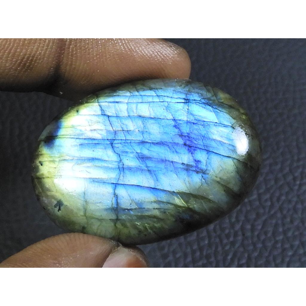 65Cts. Натуральный лабрадорит синий огонь овальный кабошон свободный драгоценный камень 27X38X07ММ B-22