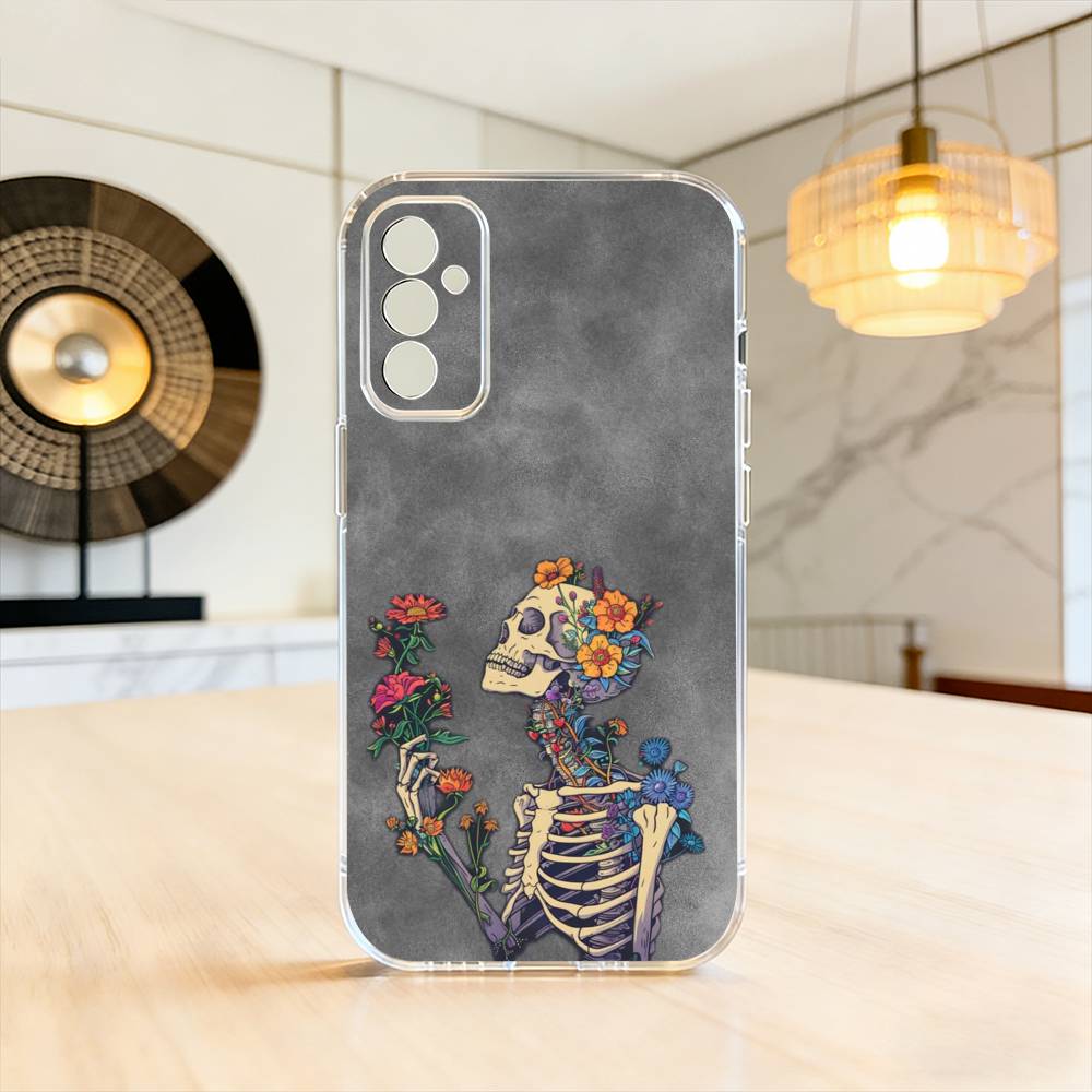 M-Мексиканская Катрина S-Череп Чехол для Телефона Для SamsungA10,12,20,21S,30,31,40,50,51,52,70,71 Прозрачный Чехол