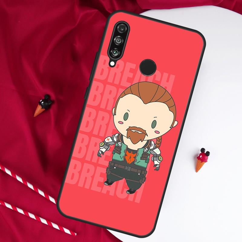 Cute Cartoon Chibi Valorant For Huawei Nova Y61 Y91 Y90 Y70 Y60 Y72 12s 12i 11i 7i 8i 9 10 SE P60 Pro P30 P40 Lite Case