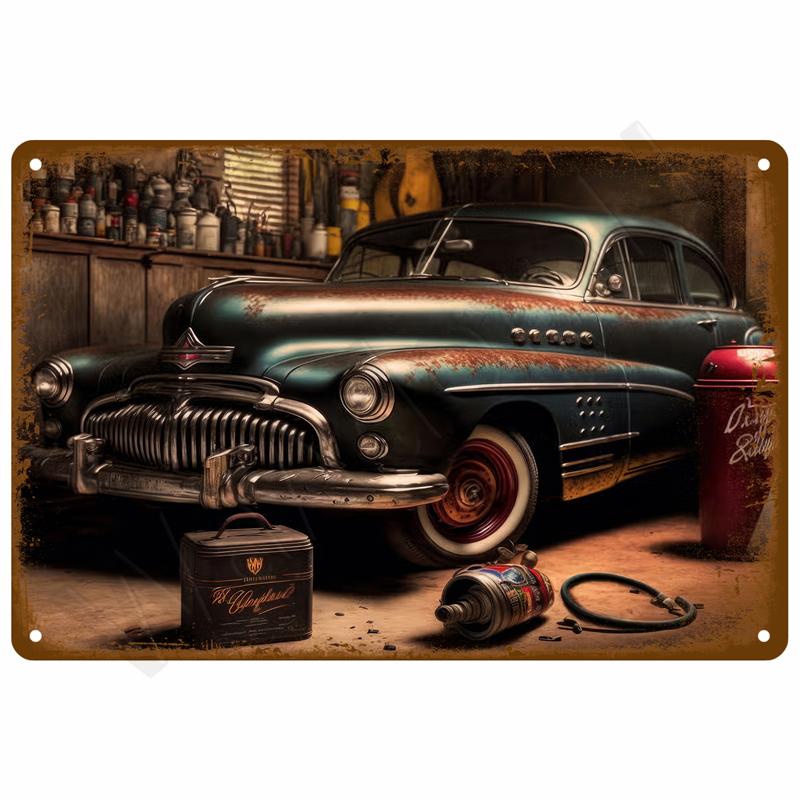 Vintage Room Decoration Home Decor Items Tin Signs Aesthetic Men Bedroom Metal Signs Retro Metal Plate Posters Wall Art Mural