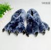Designer Bear Paw Shoes for Women Winter Fur Slip On Sneakers Woman Chunky Gray Claw Plush Slides Home Floor Shoes