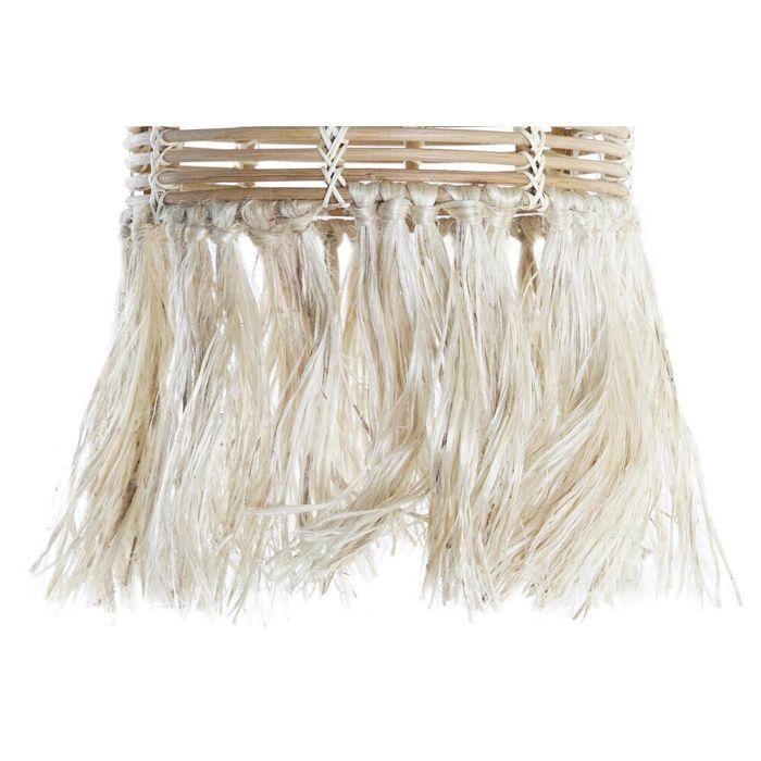 Abat-jour en rotin - DKD Home Decor - Blanc/Marron - Style Scandinave - Électrique - Osier