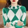 Women Vintage Core Knitted Casual Slim Sweatshirts Korean Sweaters Simple Elegant Jumpers Autumn Winter Clothing
