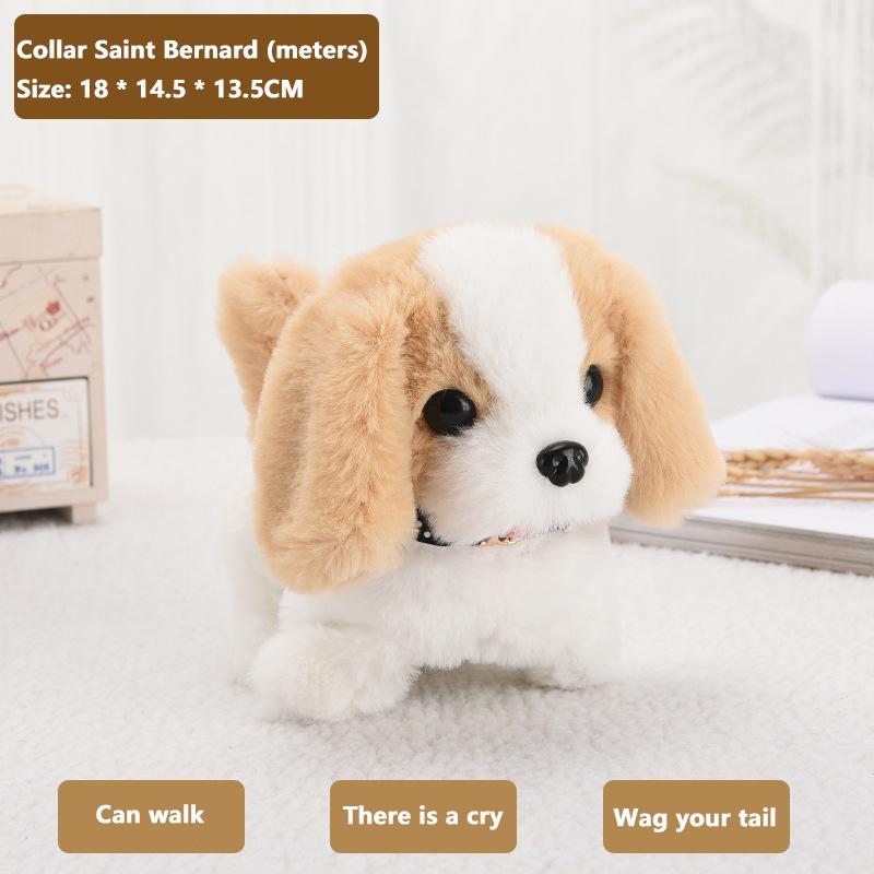1 Piece Can Walking And Call Electric Robot Pet Doll Dog Realistic Plush Simulation Smart Dog Children Toy Christmas Gift