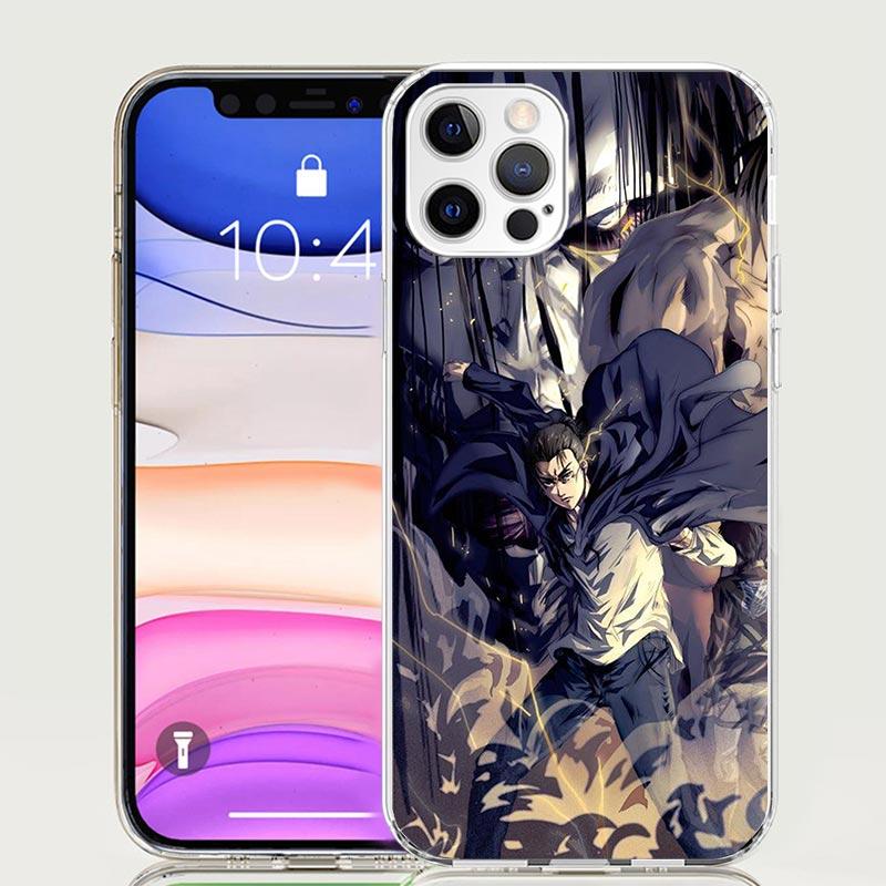 Чехол для телефона «Атака Титанов» (Раскат) Для iPhone 17 Air 16 15 Plus 11 14 Pro Max 13 Mini 12 7 8 + SE Художественный узор Индивидуальная обложка 17