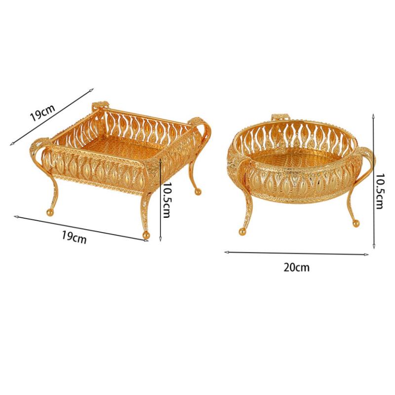 Европейская винтажная фруктовая тарелка Высококлассная круглая гостиничная стеклянная тарелка Многоярусная фруктовая корзина Креативная тарелка для торта Украшения