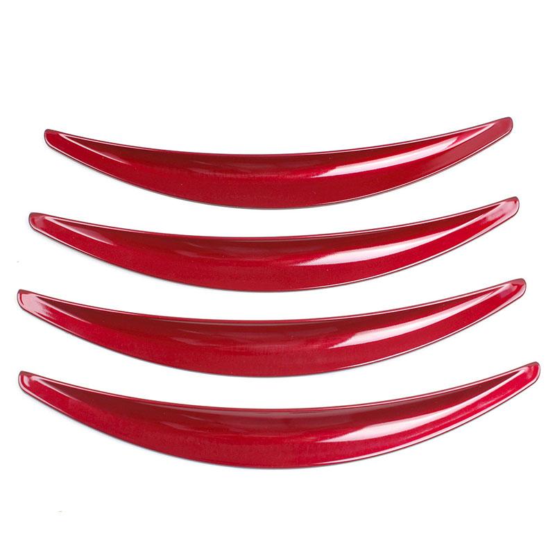 4 шт./компл. колеса автомобиля, отделка арки для бровей, боковое крыло, расклешенная полоса для Tesla Model 3, невидимое крыло, листовая пластина автомобиля