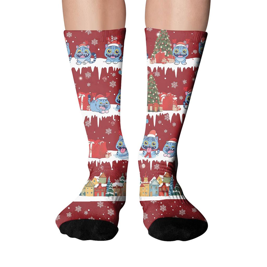 Милые и игривые носки носки до середины икры длинные носки носки с принтом