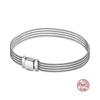 New 925 Sterling Silver Snake Chain Bracelet For Women Infinite Knot Daisy Flower Clasp Femme Bracelet Bangles Women Jewelry