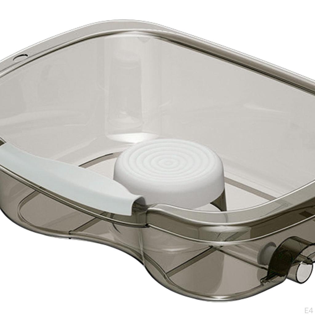 Шампунь для мытья волос со сливным шлангом, высокая прозрачная портативная чаша для мытья посуды