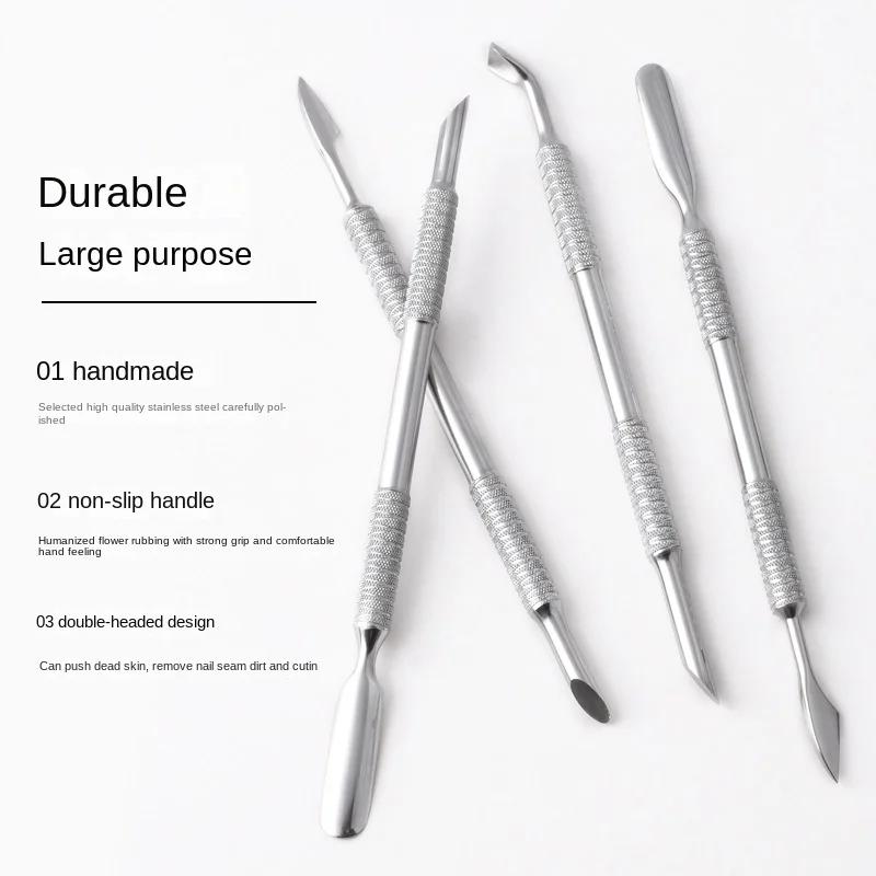 Hook Type Cuticle Pusher Nail Polish Remover Gel Nail Polish Peeler Scraper Stainless Steel Clean Manicure Tool for Nail Art