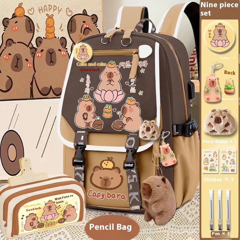 Сумка-пенал Kapi Bara с симпатичным мультяшным рисунком, устойчивая к грязи, универсальная сумка-пенал