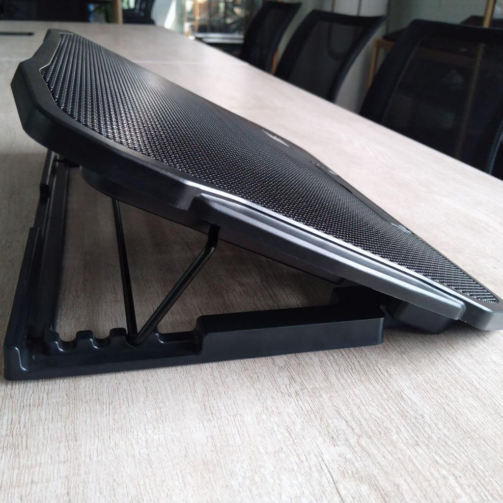 Охлаждающая подставка для ноутбука со светодиодной подсветкой, два порта USB, охлаждающая подставка для ноутбука, вентилятор для охлаждения компьютера