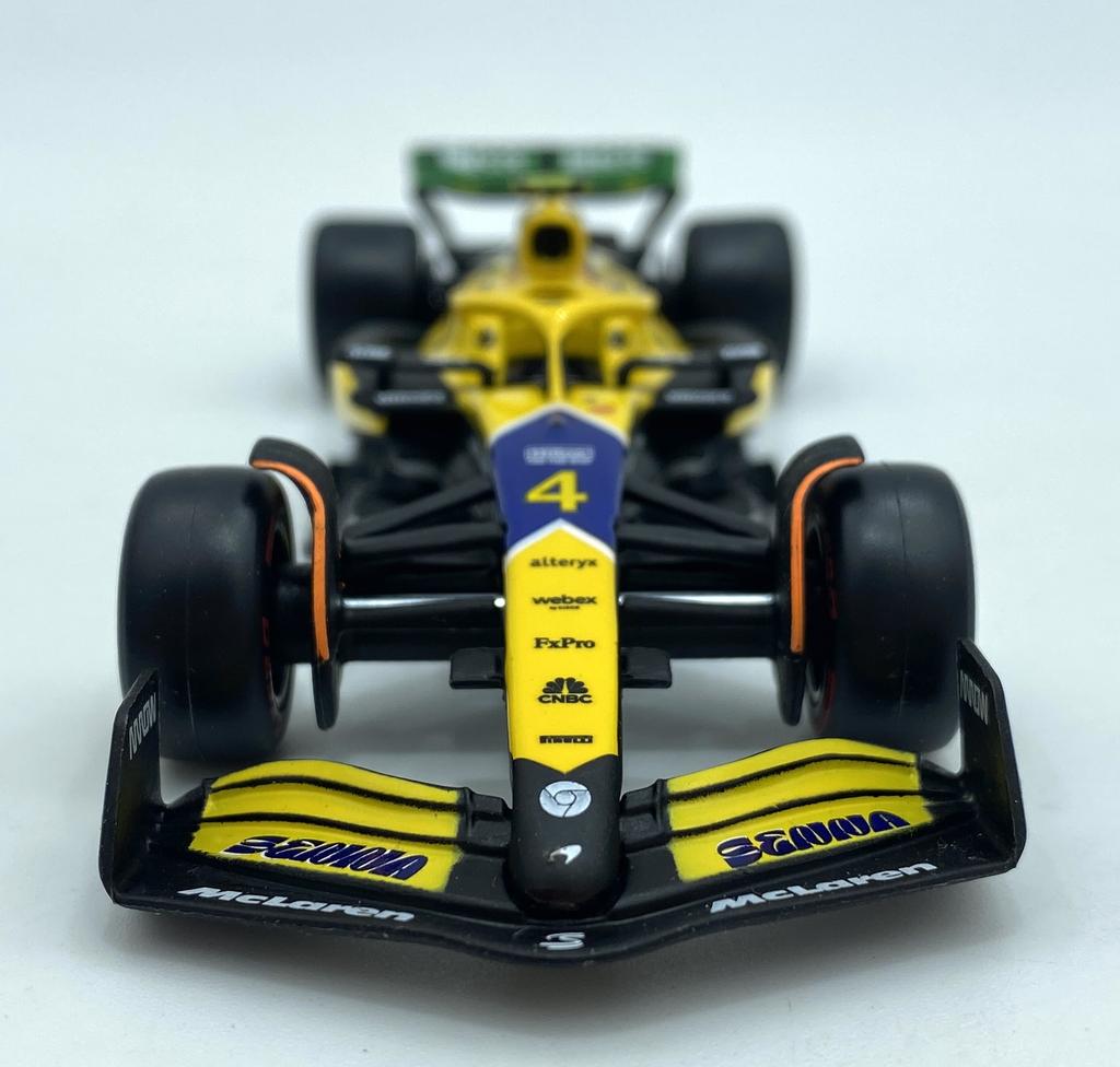 Mclaren mcl38 gp monaco f1 2024 #4 norris bburago 1:43