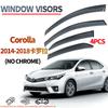 Подходит для Toyota Corolla Водозащитные козырьки на окна 2014-18toyotacorollaWindowvisor Водонепроницаемые