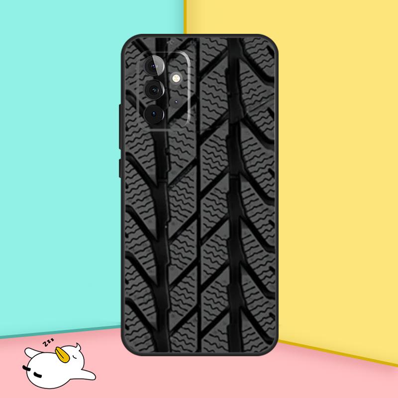 Tire Tread Wheel Case For Samsung Galaxy A16 A06 A26 A36 A56 A53 A32 A52 A33 A13 A55 A35 A15 A14 A34 A54 A17
