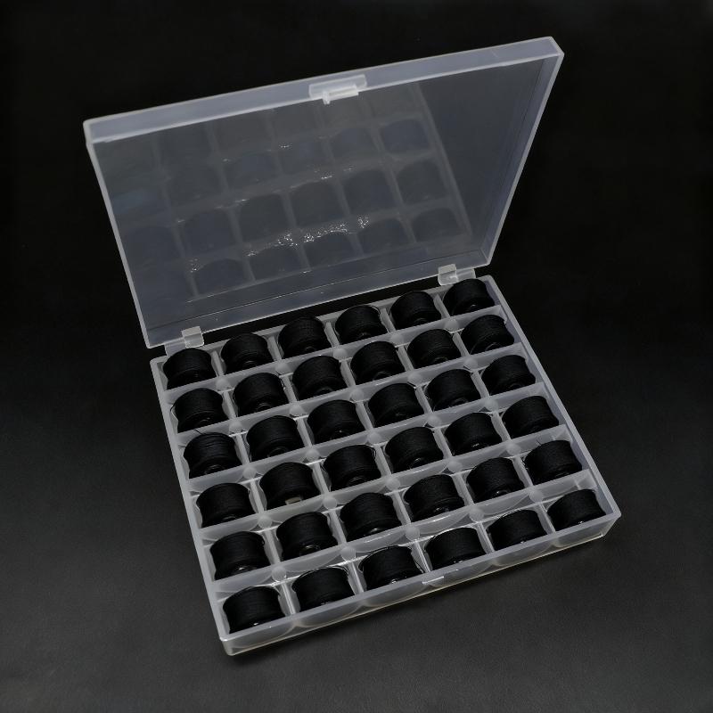 25/36 ячеек Набор цветных шпулек для бытовой швейной машины, Разноцветные швейные нитки, Практичный и простой в установке