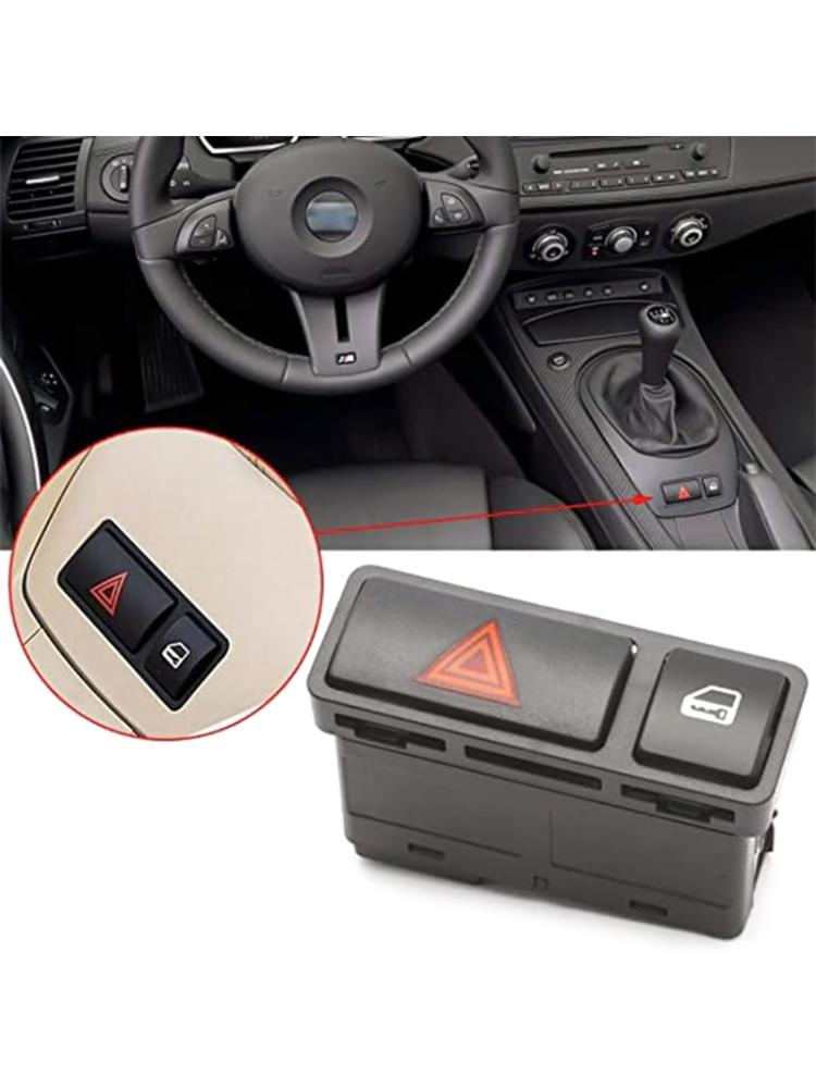 Central Hazard Warning her Light Door Lock Locking Button Switch for E46 OE:61318368920