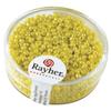 Rocailles, 2 Mm Ø, Opaque Lustre, Yellow, Box 17g