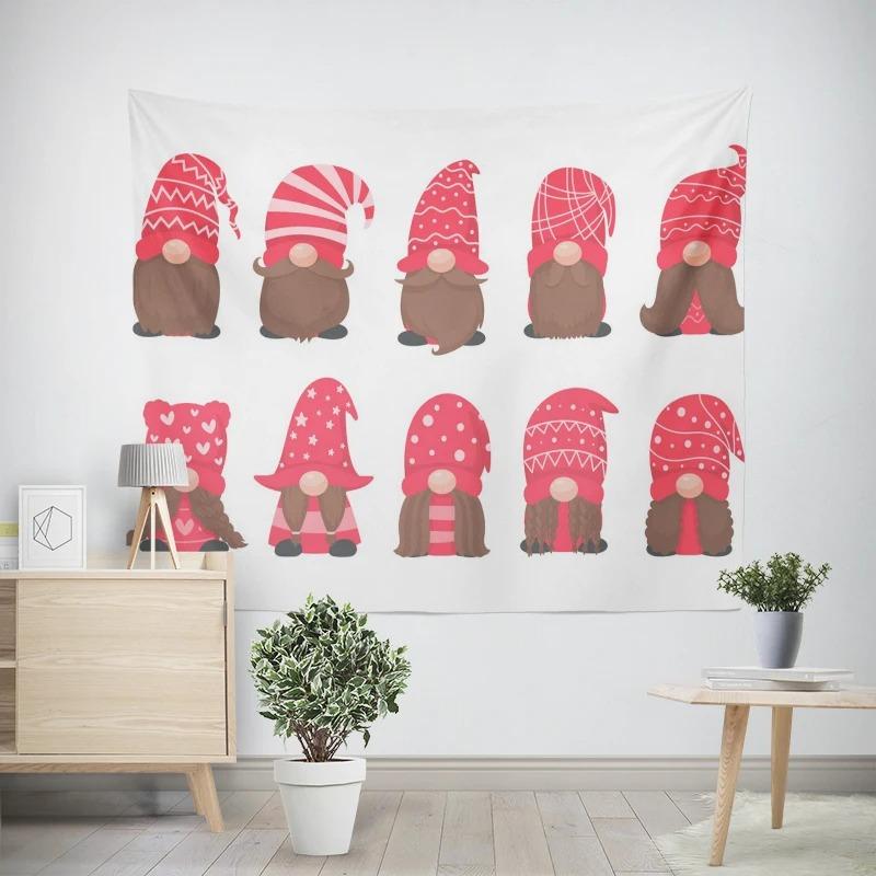 Рождественский новогодний узор для гостиной, спальни, декоративный гобелен