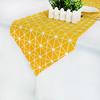 Table Runner Modern Lemon Yellow With Tassel Linen +Cotton Fabric Table Top Decoration Home For Home Wedding Christmas Party