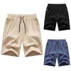 Men's Summer Solid Color Shorts Men's Tie Beach Shorts Casual Shorts Sports Shorts