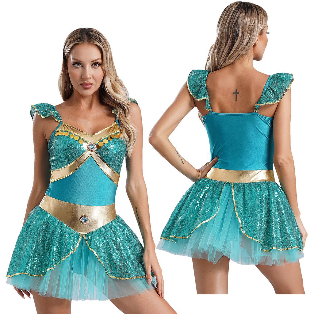 Платье-трапеция, нарядное платье на Хэллоуин, костюмы для косплея арабской принцессы, женские наряды для танца живота, сценические наряды