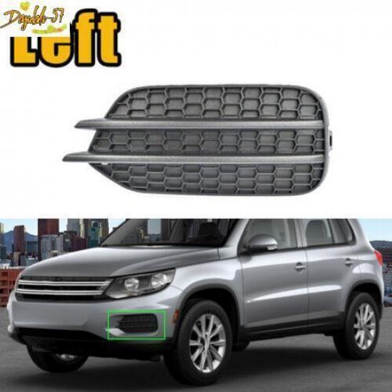 Front Bumper Fog Light Cover Honeycomb Grille Left Side For VW TIGUAN 2012-2018