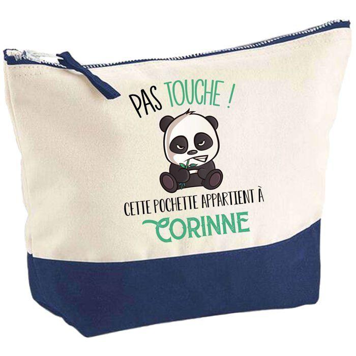 Trousse de maquillage - PLANETEE - Corinne Pas touche Panda - Grand format - Coton - Impression sublimation HD