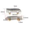 4Pc Iron Pulley 5Mm Glass Sliding Door Wheel Clamp Track Roller Runner