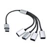 Кабель-разветвитель USB2.0 4 в 1 Кабель-разветвитель питания USB Кабель-разветвитель USB2.0 папа на 4 USB мама Зарядка Передача данных