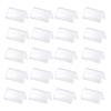 50pcs/Set Transparent Acrylic Label Holders Versatile and Long-Lasting Compact and Portable L Shape Price Label Holder