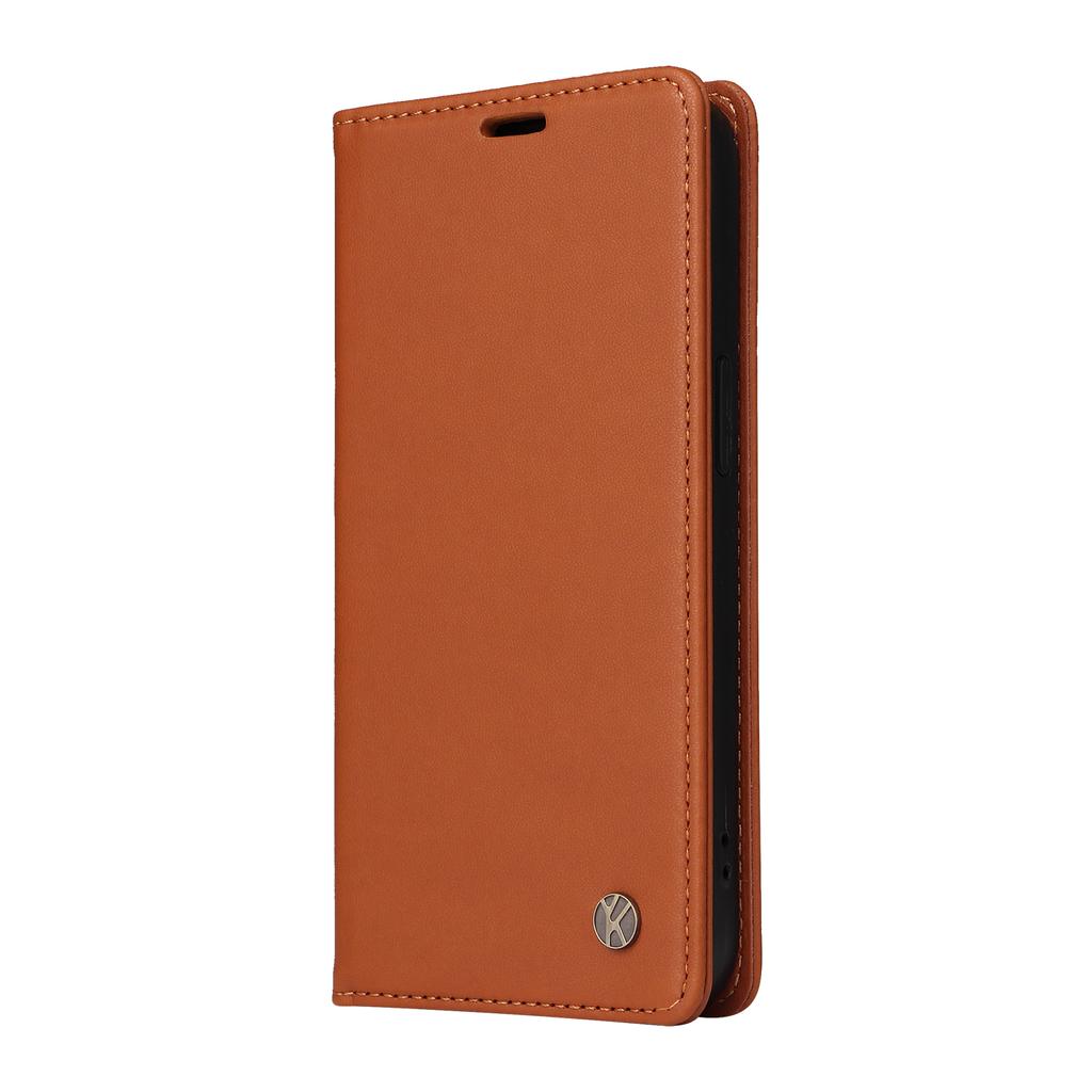 YIKATU YK-001 For Oppo Reno12 F 4G Case Wallet Leather Phone Cover Strong Magnetic Closure
