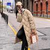 Long Winter Thickened Down Cotton Coat 2025 New Women's Fake Two Pieces Quited Cotton Coat Hooded Parka Female Down Cotton Coat