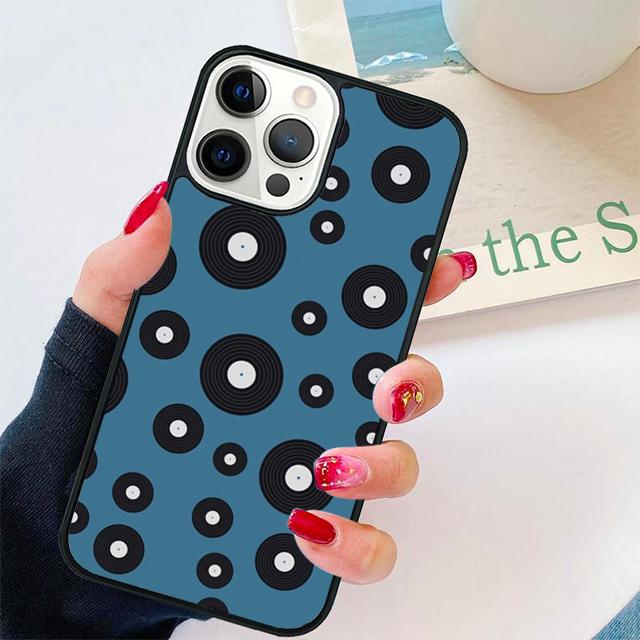 Виниловая пластинка Синяя этикетка Музыка Классика Чехол для телефона Для iPhone 17 Air 15 16 Pro Max 14 13 12 11 Pro Max Plus
