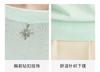 Simple and Fresh] Spring and Summer Round Neck Unique Decoration Age Reducing Daily Knitted T-shirt with Mulberry Silk for Women