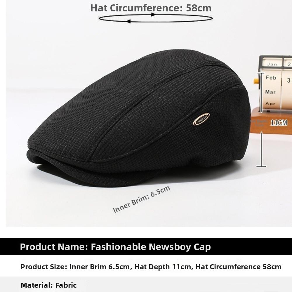 British Style Beret Hat Unisex Design Ivy Cap Simple Newsboy Cap For Men