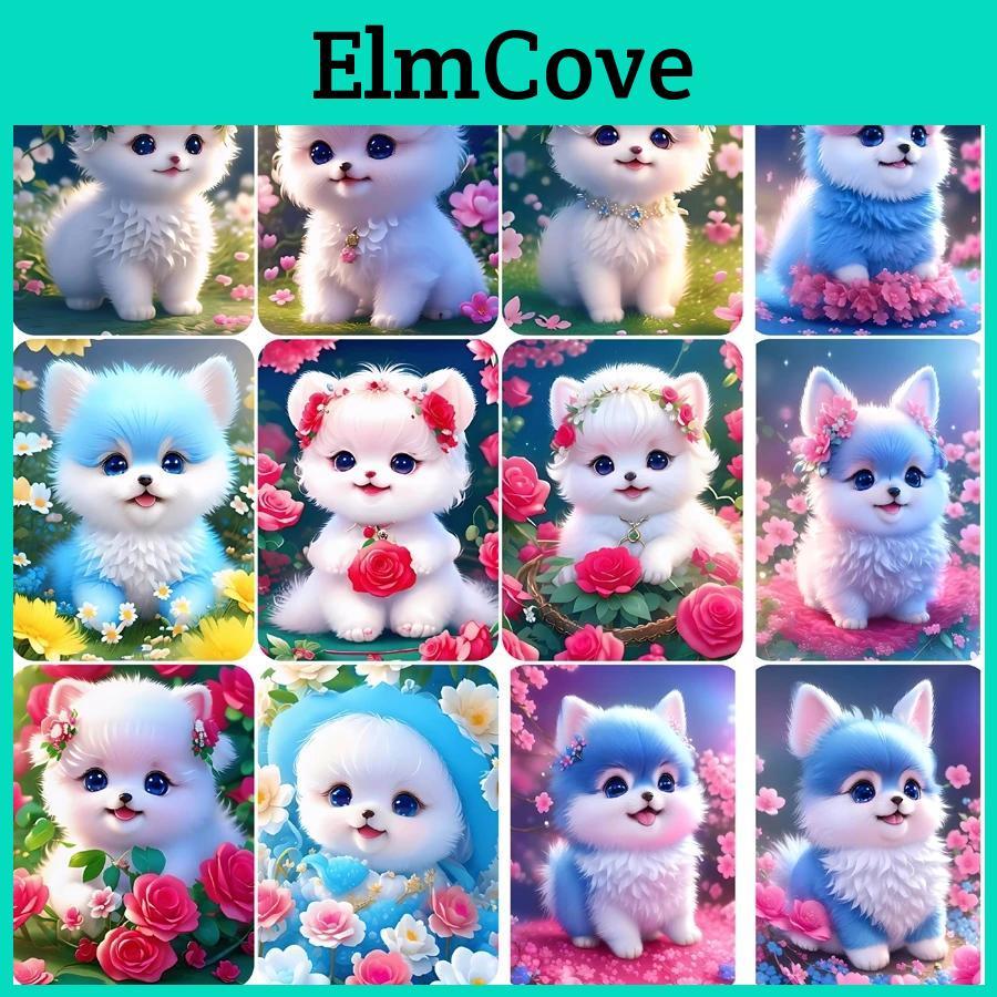 Diamond Cute Embroidery Cross Kittens Stitch Diamond Painting Cat Animal Flower Full Square Round Mosaic Home Decor Gift