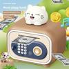 Kids' Cartoon Pet Piggy Bank - Multifunctional Automatic Money Roller Safe Box