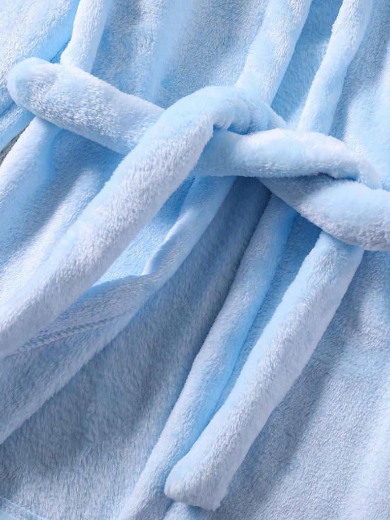 Детский утолщенный халат из кораллового флиса – Фланелевый халат для мальчиков и девочек, размеры от младенческого до среднего, подходит для всех сезонов