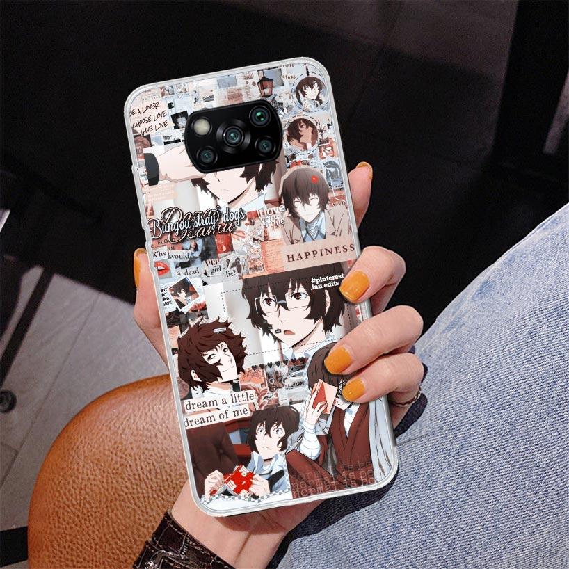 Bungo Stray Dogs Постер Аниме Чехол для Телефона Для Xiaomi Poco X7 X6 X5 Pro F7 Ultra Redmi 15C 15 13C 13 12C 12 10 10A 10C 9 9A 9C 9T