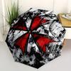 1pc Red Cross Symbol Automatic Opening/closing umbrella, Compact Travel Umbrella - - Festive Accessory, Sturdy Ribs yy250807068