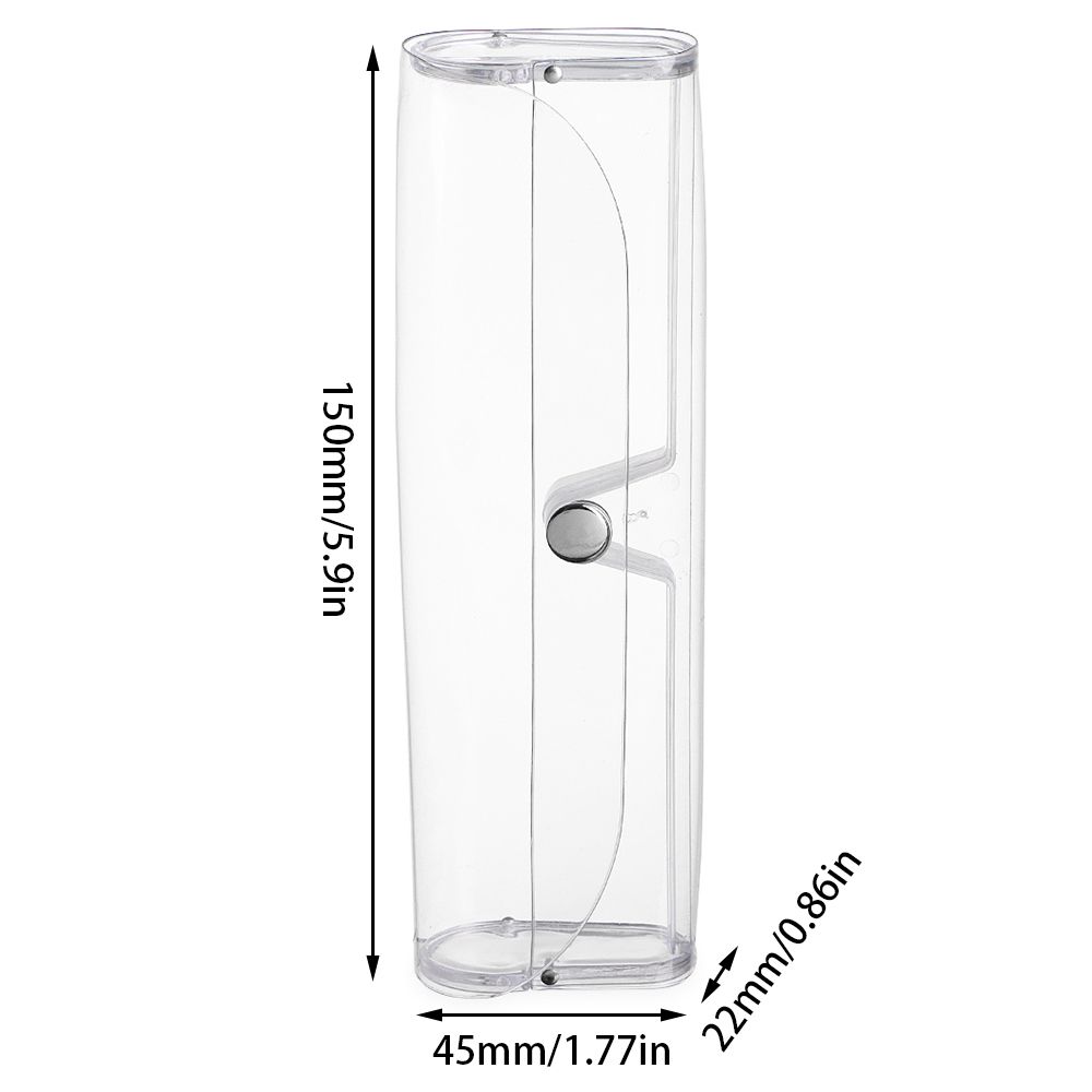 Men Portable Transparent Eyeglasses Case Glasses Holder Glasses Box Plastic