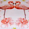 Lovers Flowers Flamingo Bedding Set Comfortable Duvet Cover Sets Bed Linens For Women Twin Full Queen King Size 260x220 US EU AU