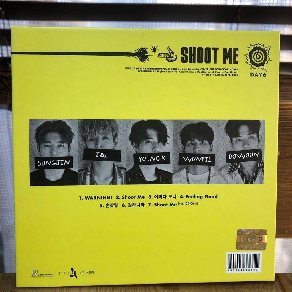 [USED] DAY6 Album SHOOT ME CD with Mini Photobook