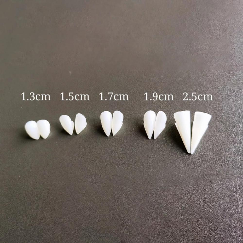 Halloween Decoration Vampire Teeth Fangs Dentures Props Halloween Cosplay Props False Fangs With Solid Glue Halloween Props