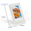 2 шт. 3-дюймовая фоторамка, отдельно стоящая L-образная форма, дисплей для хранения фотографий, однотонная акриловая долговечная настольная фоторамка с защитой от трещин